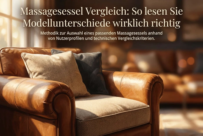 Professionele kopfoto voor een vergelijkende analyse: Vergelijking van massagestoelen: zo ziet u de verschillen tussen de modellen ...