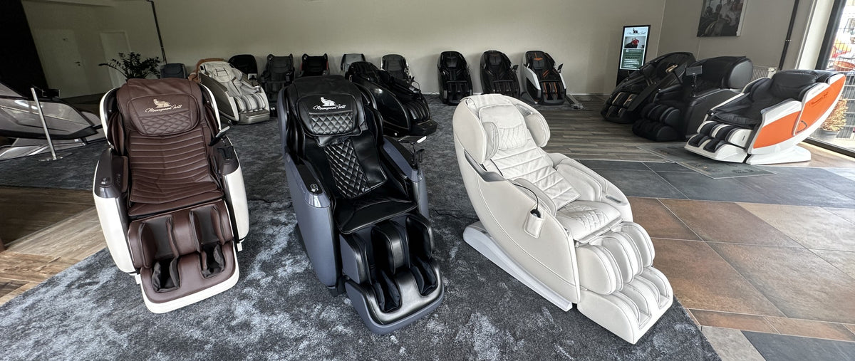 Waar kan ik uw massagestoelen uitproberen en kopen?