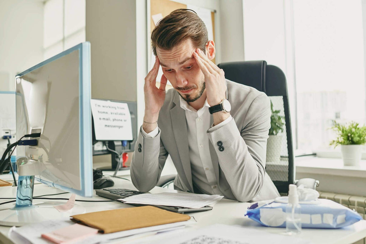Stress op kantoor of in de thuiskantooromgeving? –Massagesessel Welt