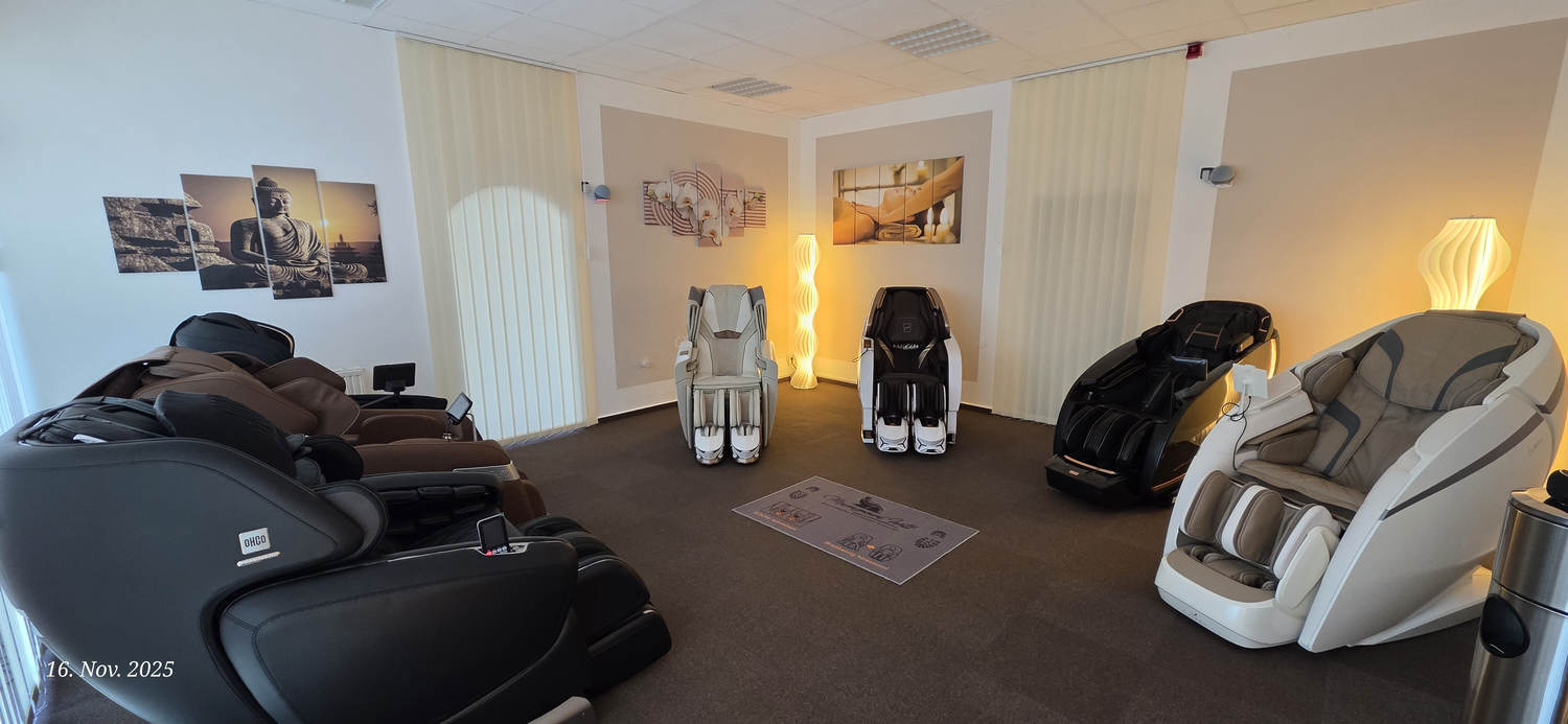 Unsere Ausstellung zwischen Dresden, Leipzig und Chemnitz in Hainichen - Massagesessel Welt