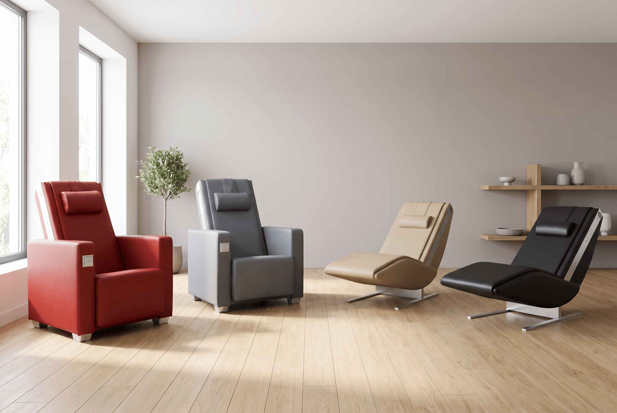 Deutsche Massagesessel und Therapieliegen von Allgäuer Massagetechnik, Made in Germany