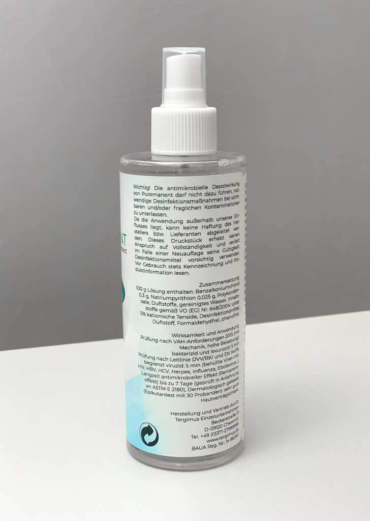 TERGIMUS Puremanent Long Protect 長期表面消毒剤